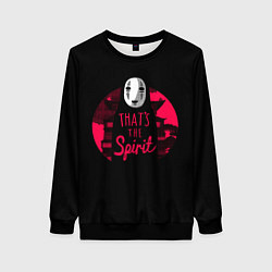 Свитшот женский Дух из Унесенные призраками, цвет: 3D-черный