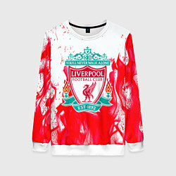 Женский свитшот Liverpool розовый огонь