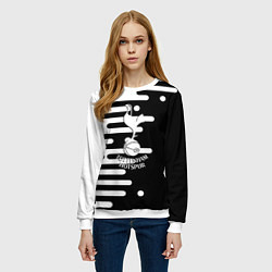 Свитшот женский Тоттенхэм Хотспур геометрия, цвет: 3D-белый — фото 2