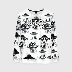 Женский свитшот UFO и котики