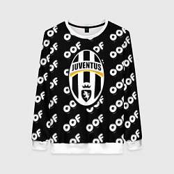 Свитшот женский Juventus off pattern, цвет: 3D-белый