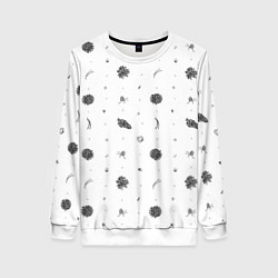 Свитшот женский Шишки из Бузулукского бора, цвет: 3D-белый