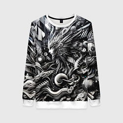 Женский свитшот Abstraction cyber pattern - ai art fantasy