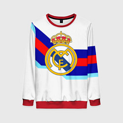 Женский свитшот Real Madrid текстура полосы