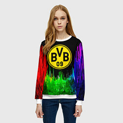 Свитшот женский Borussia градиент текстура, цвет: 3D-белый — фото 2