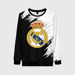 Женский свитшот Real Madrid текстура штрихи