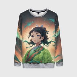 Женский свитшот Маомао на фоне облаков