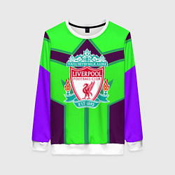 Женский свитшот Liverpool геометрия текстура спорт