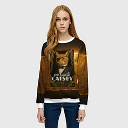 Свитшот женский Великий Кэтсби, цвет: 3D-белый — фото 2