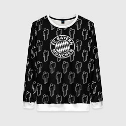 Свитшот женский Бавария Мюнхен люди паттерн, цвет: 3D-белый