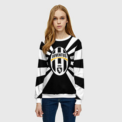 Свитшот женский Ювентус линии, цвет: 3D-белый — фото 2