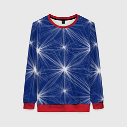 Женский свитшот Звезды на синем фоне