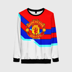 Женский свитшот Манчестер Юнайтед полосы геометрия