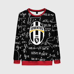 Свитшот женский Ювентус физика символы, цвет: 3D-красный