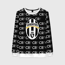 Свитшот женский Juventus sport pattern, цвет: 3D-белый