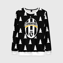 Женский свитшот Ювентус ёлочки паттерн