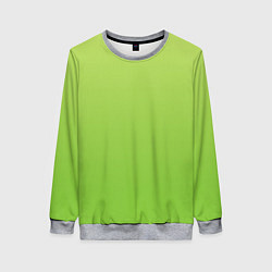 Свитшот женский Color lime green, цвет: 3D-меланж