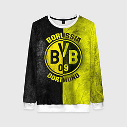 Свитшот женский Borussia Dortmund, цвет: 3D-белый