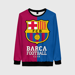Свитшот женский Barca Football, цвет: 3D-черный