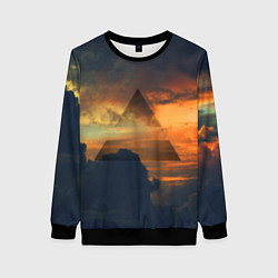 Свитшот женский 30 seconds to mars, цвет: 3D-черный