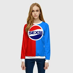 Свитшот женский Sexsi Pepsi, цвет: 3D-белый — фото 2