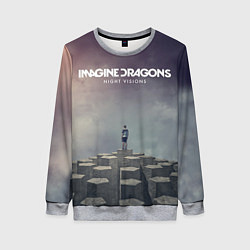 Свитшот женский Imagine Dragons: Night Visions, цвет: 3D-меланж