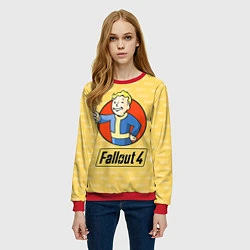 Свитшот женский Fallout 4: Pip-Boy, цвет: 3D-красный — фото 2
