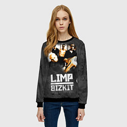 Свитшот женский Limp Bizkit: Rock in to you, цвет: 3D-черный — фото 2