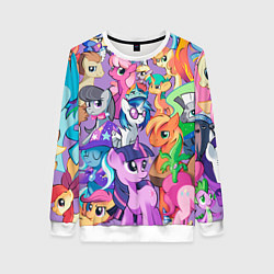 Свитшот женский My Little Pony, цвет: 3D-белый