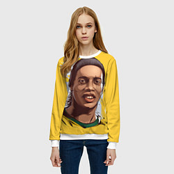 Свитшот женский Ronaldinho Art, цвет: 3D-белый — фото 2