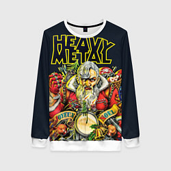 Женский свитшот Heavy Metal Santa