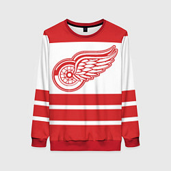 Свитшот женский Detroit Red Wings, цвет: 3D-красный