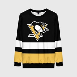 Свитшот женский Pittsburgh Penguins: Black, цвет: 3D-черный