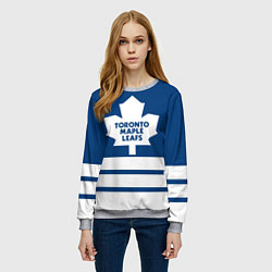 Свитшот женский Toronto Maple Leafs, цвет: 3D-меланж — фото 2
