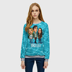 Свитшот женский Nirvana: Water, цвет: 3D-меланж — фото 2