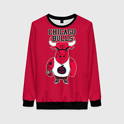 Свитшот женский Chicago bulls, цвет: 3D-черный