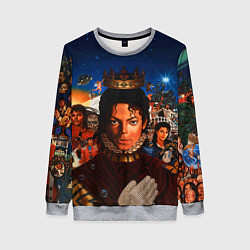 Свитшот женский Michael Jackson: Pop King, цвет: 3D-меланж