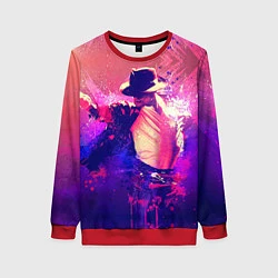 Свитшот женский Michael Jackson: Moon, цвет: 3D-красный