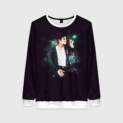 Свитшот женский Michael Jackson, цвет: 3D-белый