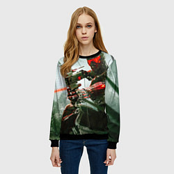 Свитшот женский Сrysis, цвет: 3D-черный — фото 2