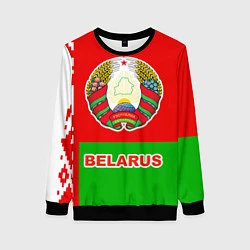 Свитшот женский Belarus Patriot, цвет: 3D-черный