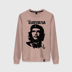 Свитшот хлопковый женский Che Guevara, цвет: пыльно-розовый