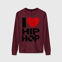 Женский свитшот I love Hip Hop