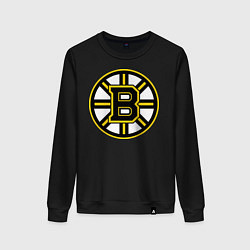 Свитшот хлопковый женский Boston Bruins, цвет: черный