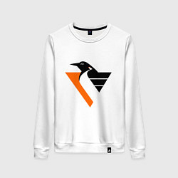 Свитшот хлопковый женский Pittsburgh Penguins, цвет: белый