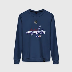 Свитшот хлопковый женский Washington Capitals: Ovechkin 8, цвет: тёмно-синий