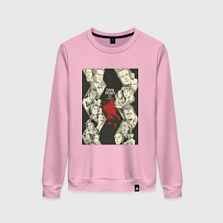 Свитшот хлопковый женский Twin Peaks Stories, цвет: светло-розовый