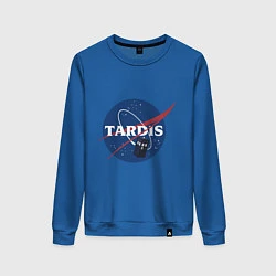 Свитшот хлопковый женский Tardis NASA, цвет: синий