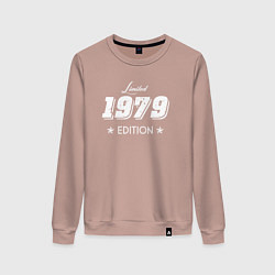 Свитшот хлопковый женский Limited Edition 1979, цвет: пыльно-розовый