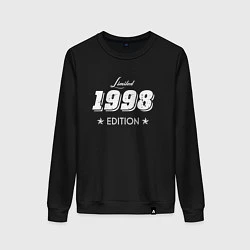 Свитшот хлопковый женский Limited Edition 1998, цвет: черный